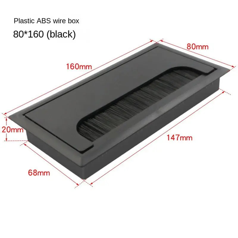 ABKW-Office Desk Threading Box Computer Table Wire Hole Cover Threading Hole Square Brush Cover Plate Vue