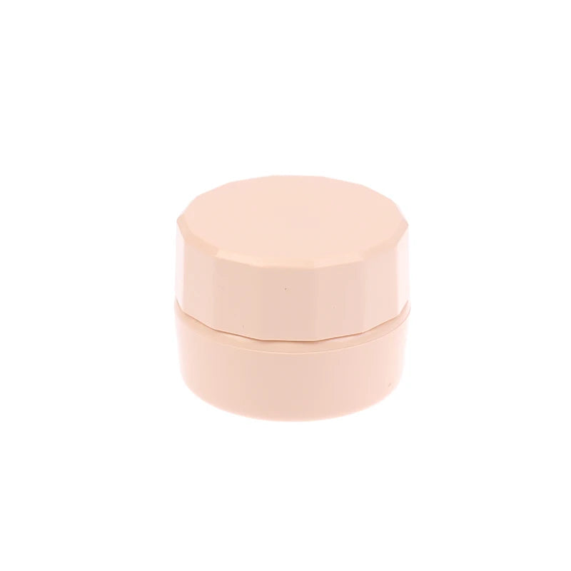 5g Empty Plastic Nail Art Cosmetic Containers Jar Face Cream Pot Nail Gel Powder Box Makeup Lotion Tool Trial Sample Packaging Vue Yellow
