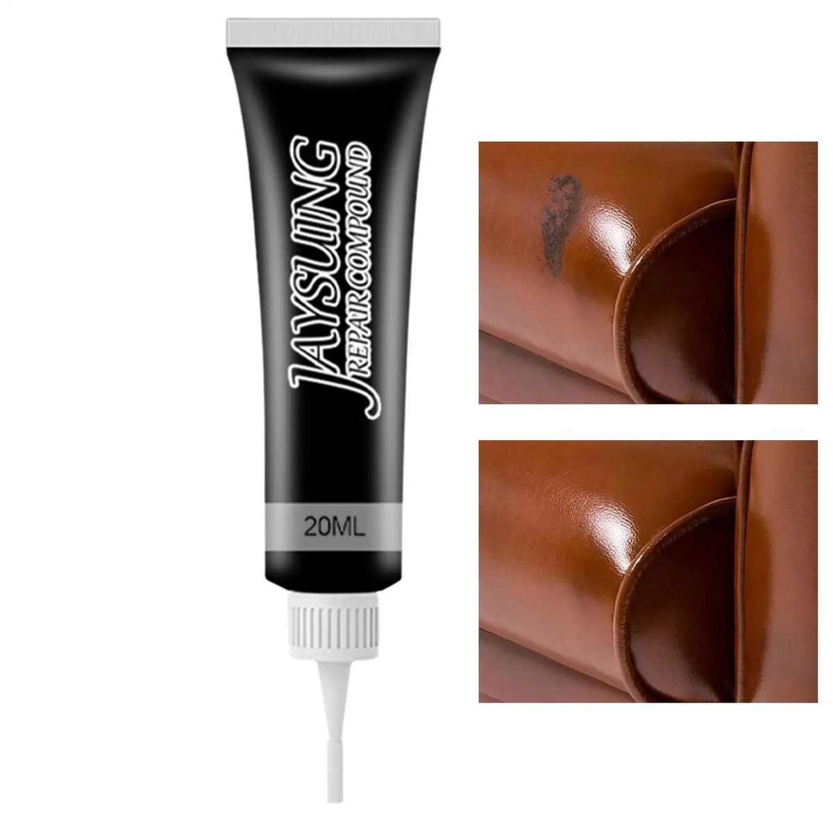 20ml Leather Repair Kit Auto Leather Seat Sofa Shoes Chair Vinyl&Leather Repair Filler Cream Refurbishing Care Paste Multicolor Vue