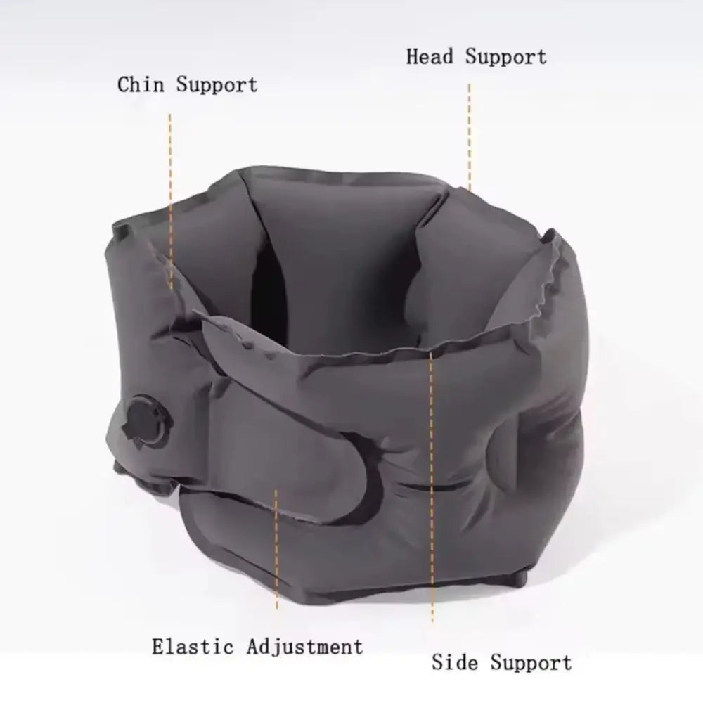 Manual Inflation Inflatable Neck Pillow Ultralight Breathable Travel U-shaped Pillow 360° Support Comfortable Vue