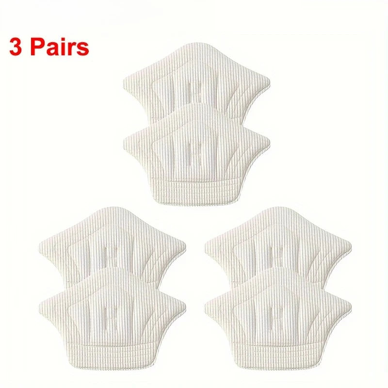 Insoles Patch Heel Pads Sport Shoes Back Sticker Adjustable Antiwear Vue 3pairs-Beige-thick