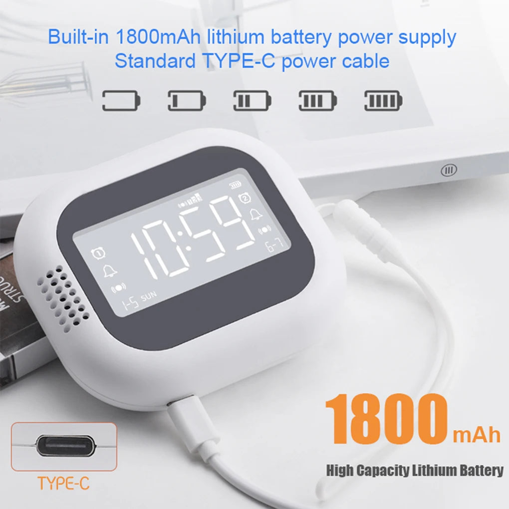 Vibrating Alarm Clock with Bed Shaker Multifunctional for Heavy Sleeper Deaf Hard 2 Hearing Snooze Alarm Clock Vue