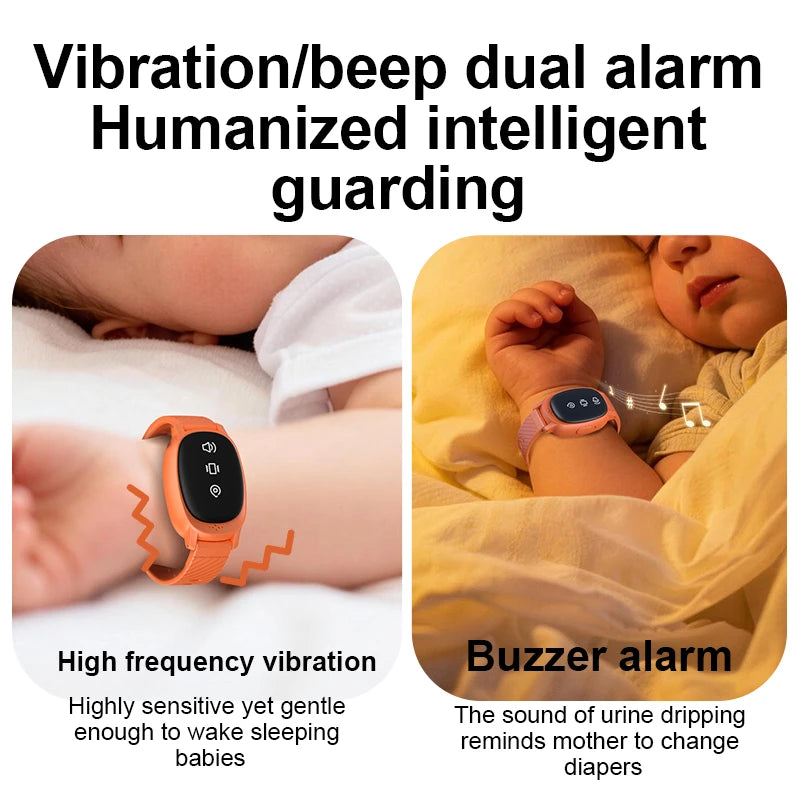 Portable Kids Bedwetting Alarm Wireless USB Rechargeable Wearable Vibration Reminder For Children Potty Training Elderly Baby Vue