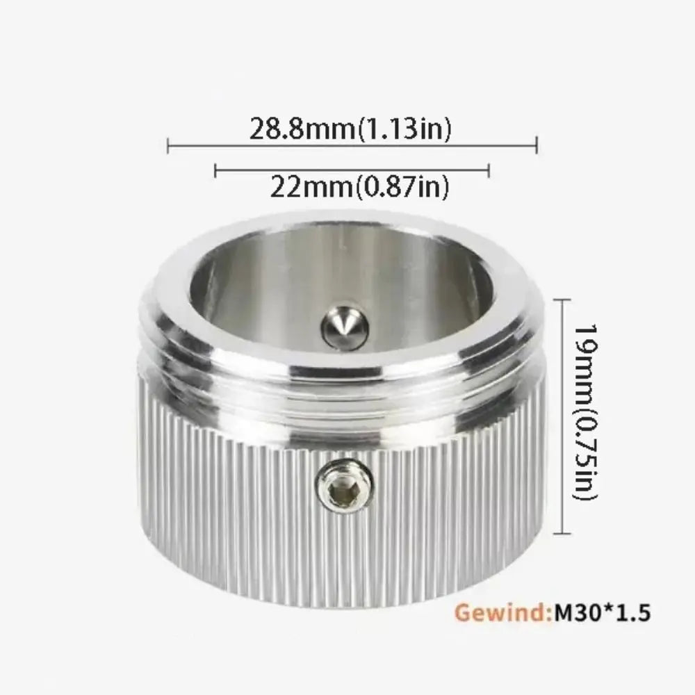 M30 X 15 Thread Radiator Valve Thermostat Head Quick Fixing 22mm Inner Diameter Radiator Thermostat RA Adapter With Strips Vue