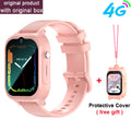 Smart Watch Kids 4G GPS WIFI Video Call SOS Monitor Tracker Location Phone Watch Children Smartwatch Camera Boys Girls Gifts Vue pink