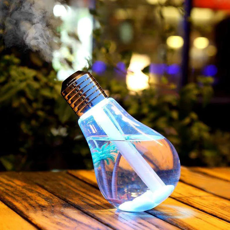 ROFAELEC 400ml USB Bulb Humidifier & Aroma Diffuser LED USB Aroma Humidifier Vue