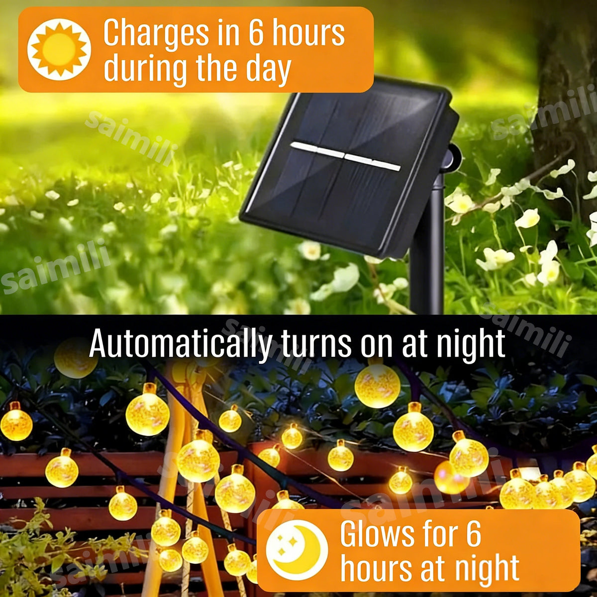 Solar Bubble Ball Lights Solar Outdoor Festival Decoration Suitable for Home And Garden Waterproof Solar Lamps Decorative Ball Vue