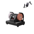 Dual Wheel Mini Bench Grinder Automatic Grinding Stone Electric Sharpener Motor-Driven Sturdy Base Electric Polishing Machine Vue StyleB