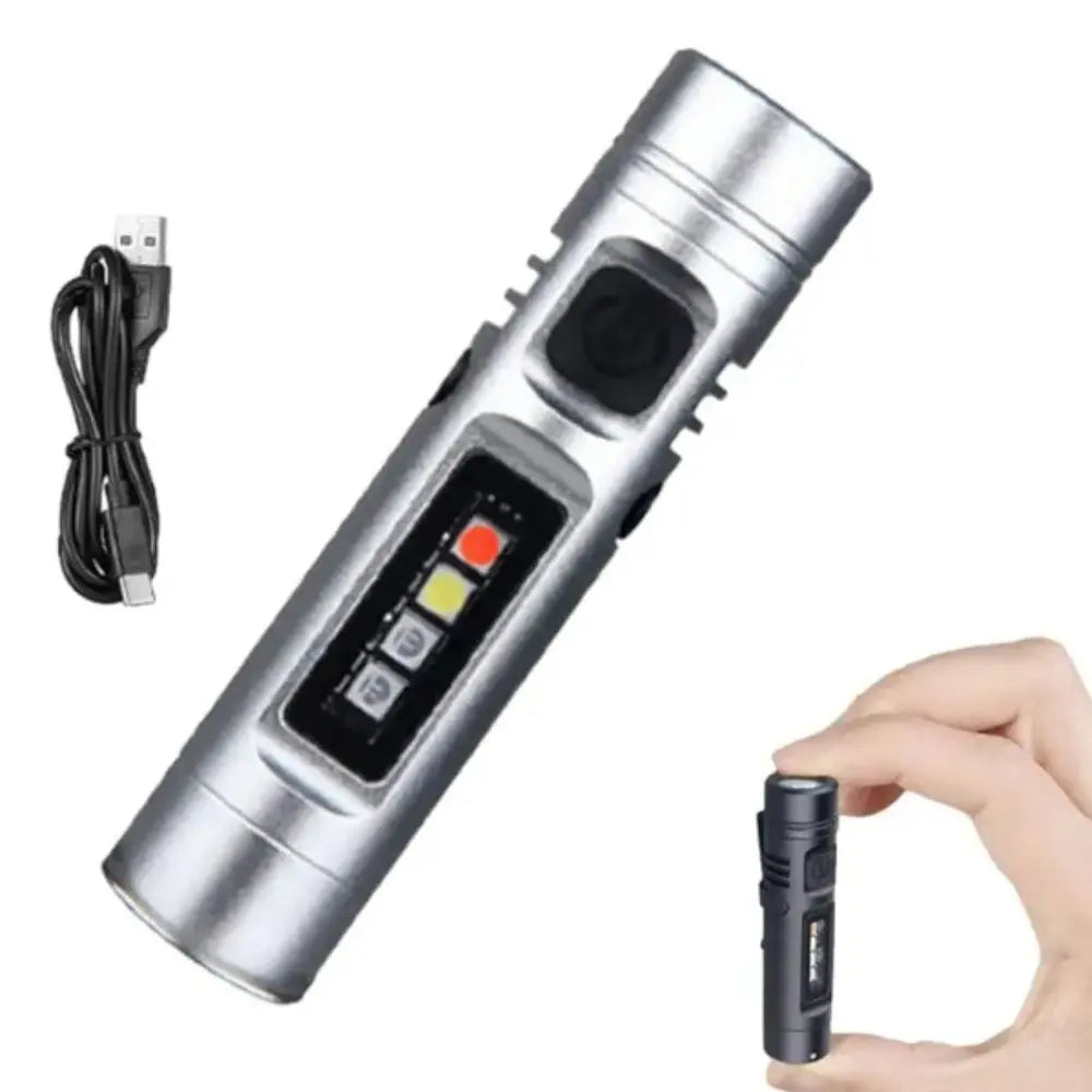 Bright LED Rechargeable LED Torch Bright 3 Modes Battery Flashlight Tiny Multi-Functional LED Flashlight Fishing Vue