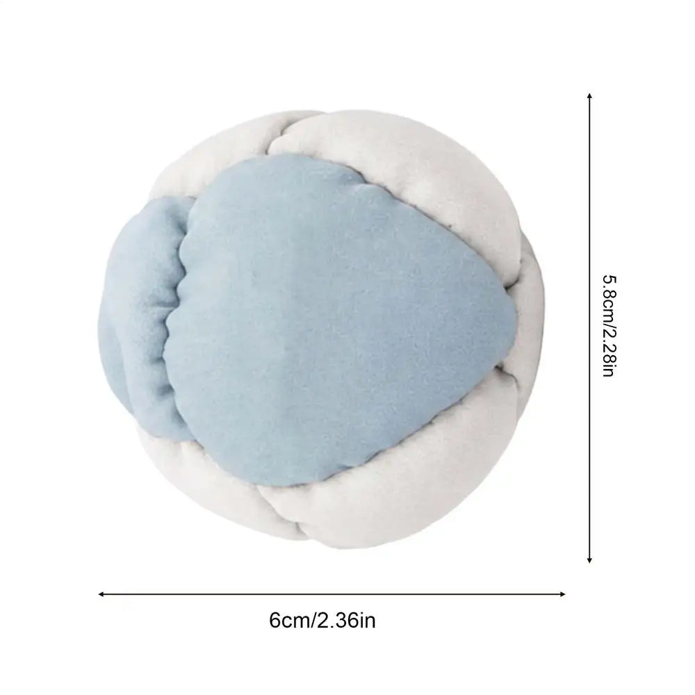 Footbag Juggling Balls Soft Plush H acky Sack Toy W/Bean Filling, Outdoor Coordination Training Kick Game Footbag Ball Vue B