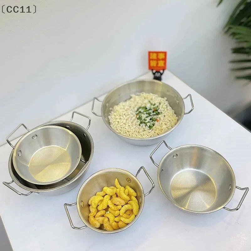 CC11Stainless Steel Seafood Rice Pot Home Cooking Paella Pan Picnic Vue