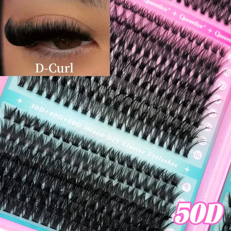 800pcs Cluster False Eyelash, Soft and Durable Design, Suitable for Daily Use, Natural, Everyday, and Voluminous Makeup Effect Vue