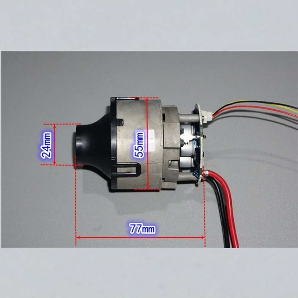 25.2V 250W High Power Brushless Turbine Fan Motor 16-30V PWM Speed Control Built-in Driver Brushless Fan for Vacuum Cleaner Vue Other