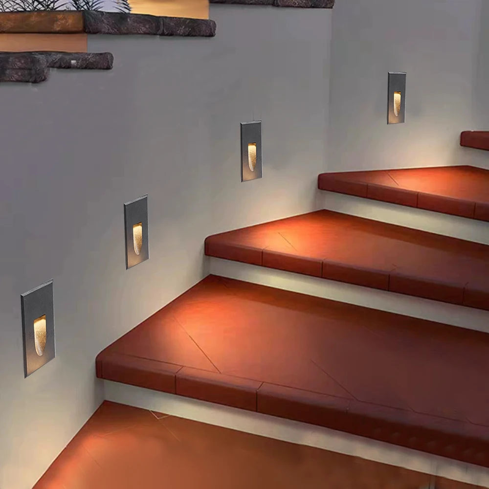 SANDIY Recessed Stair Light Motion Sensor IP65 Outdoor LED Sconce Outdoor Wall Sconce Vue