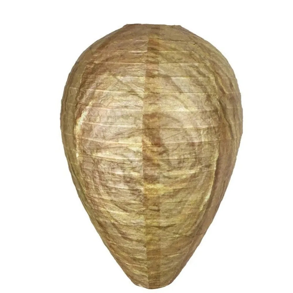 Insect Repellent Waterproof Wasp Nest Decoy Reusable Eco-Friendly Artificial Beehive Non-Toxic Hanging Beehive Lantern Porch Vue Style-A