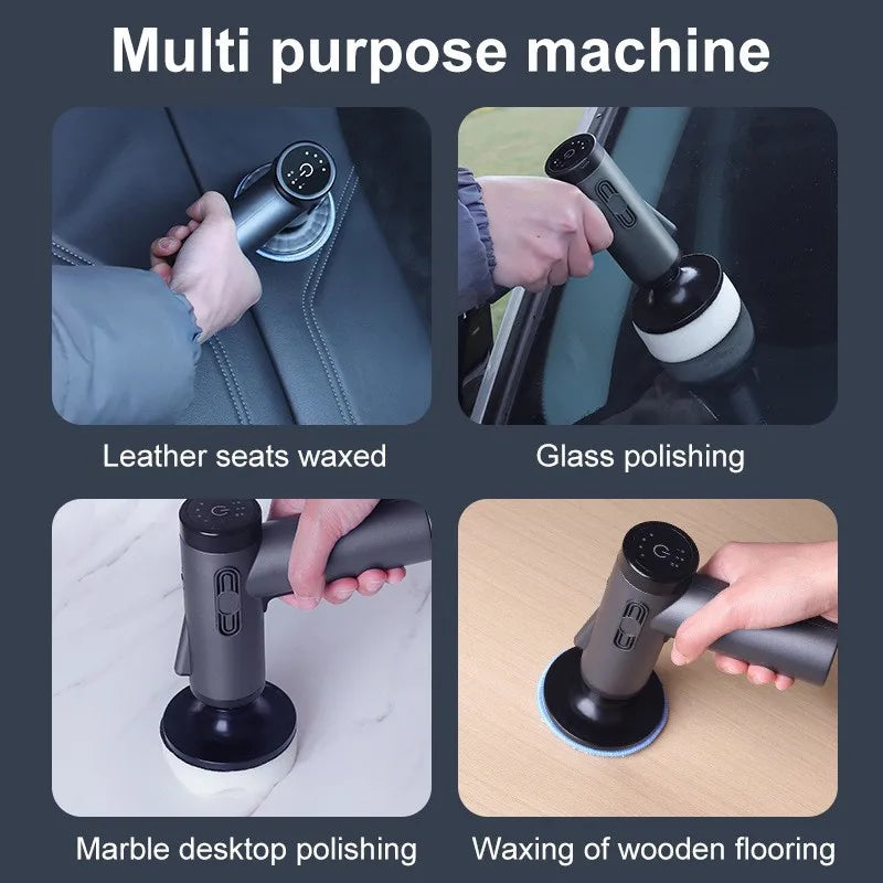 Car Polisher Handheld Wireless Polisher Car Polishing Waxing Machine Power Tool for Car Body Cleanig Waxing Repair Vue