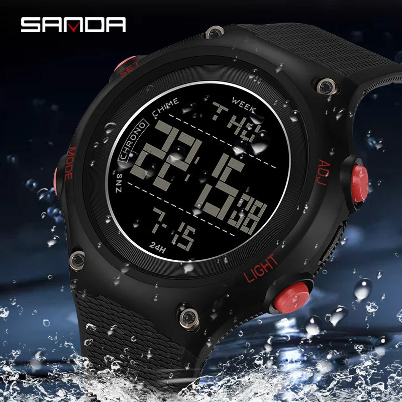 SANDA 2141 Men's Digital Military Sports Watch – Waterproof Digital Sports Watch Vue