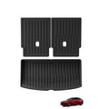Smabee Right Drive for Tesla Model YL 6seats 2025 2026 Car Floor Mats Cargo Liner Trunk Pad TPE 3D Waterproof Accessories Black Vue 25YL Trunk pad 2pcs Right Drive