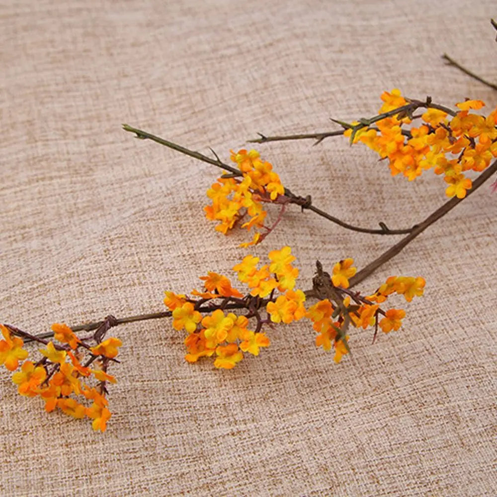 Real Touch Artificial Cherry Blossoms Branches Realistic Elegant Simulation Sakura Branches Plastic Handmade Fake Flower Vue