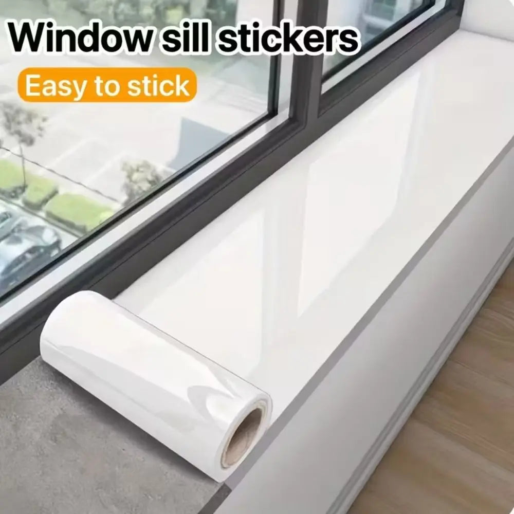 Plain Gloss Paste Wall Stickers White Color Self-adhesive Self-adhesive Wallpaper Wood Pattern PVC Pearl Film Vue