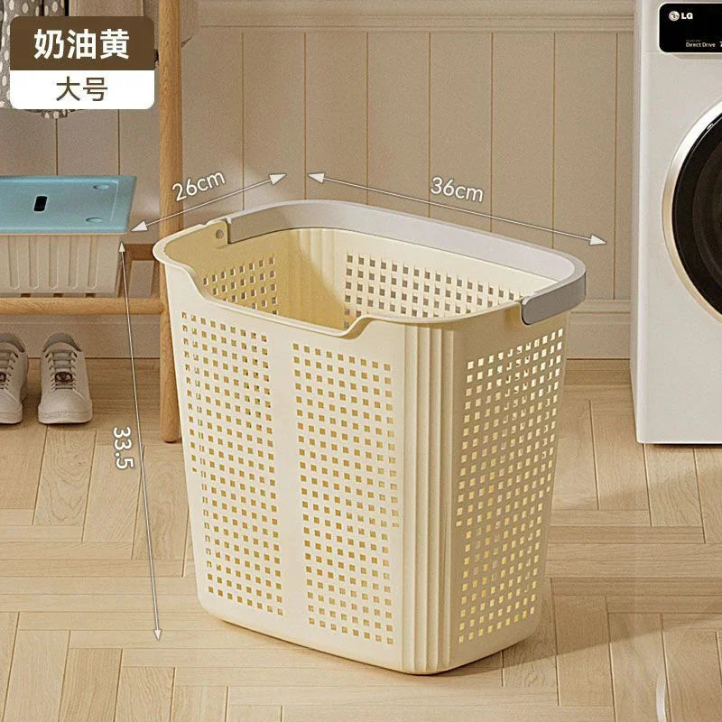 Laundry Hamper With Wheels And Lid Large Capacity Clothes Basket For Bathroom Storage Organizer For Family Kids Dorm Gift Vue A1