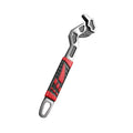 Stainless Steel Universal Plumber Wrench Quick Snap Self-Locking Design Anti-slip Adjustable Wrench Various Sizes Adjustable Jaw Vue Red-6 in