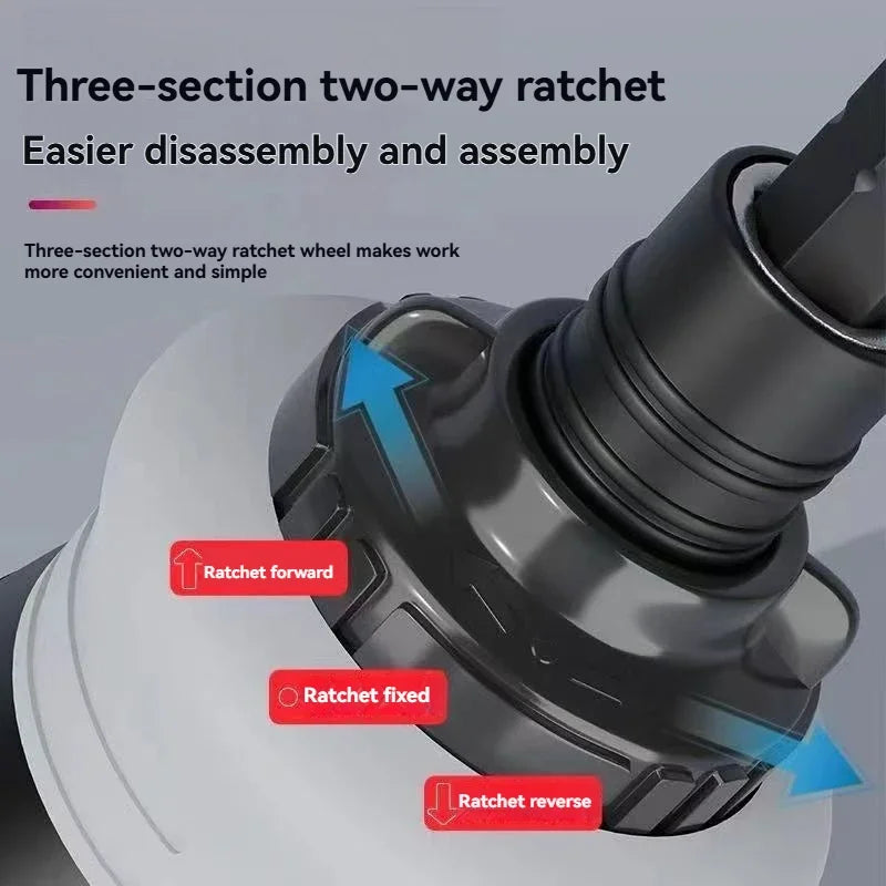 Ratchet Screwdriver Set Short Shaped Radish Head High Hardness Labor-saving Multi-functional Dual-purpose Vue
