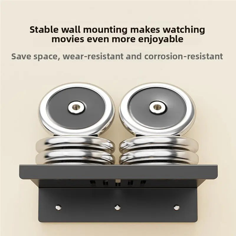 Hot-Universal Wall Mount Bracket For Projectors- No Drilling Metal Mount, Adjustable Angle(20.8X28cm) Vue