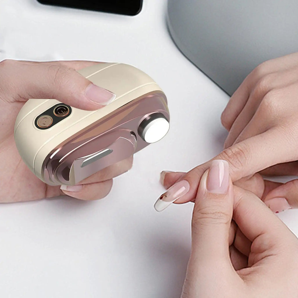 Electric Nail Trimmer with LED Light 2-Speed Automatic 4 In1 Automatic Nail Clipper for Seniors Elderly Women Adults Kids Vue