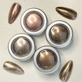 4pcs Magic Mirror Nail Sparkling Powder Gold Silver Pigments Trendy Dust Cleaning Nail Art Creation Accessories Tools Winter Vue 1set-4pcs