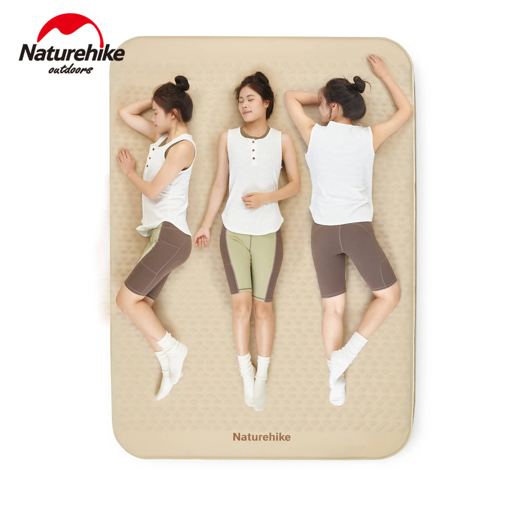 Naturehike Double Air Mattress R4.6 10cm Built-In Pump Camping Camping Air Mattress Vue
