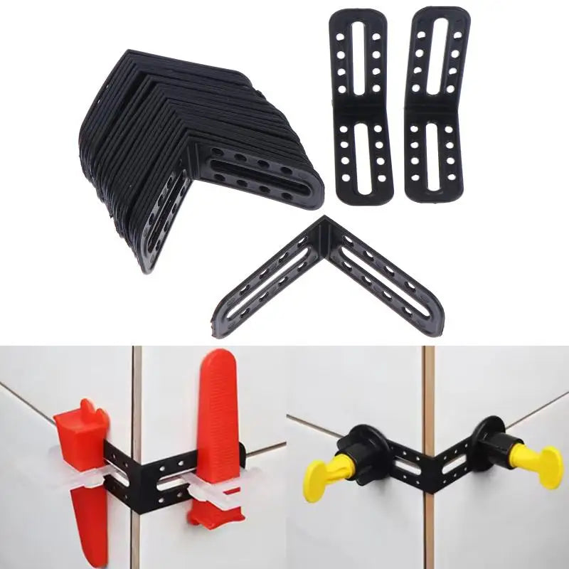 25Pcs Tile Leveling System Clips Male Angle For Floor Wall Tile Leveler Spacers Locater Adjuster Laying Construction Tools Vue