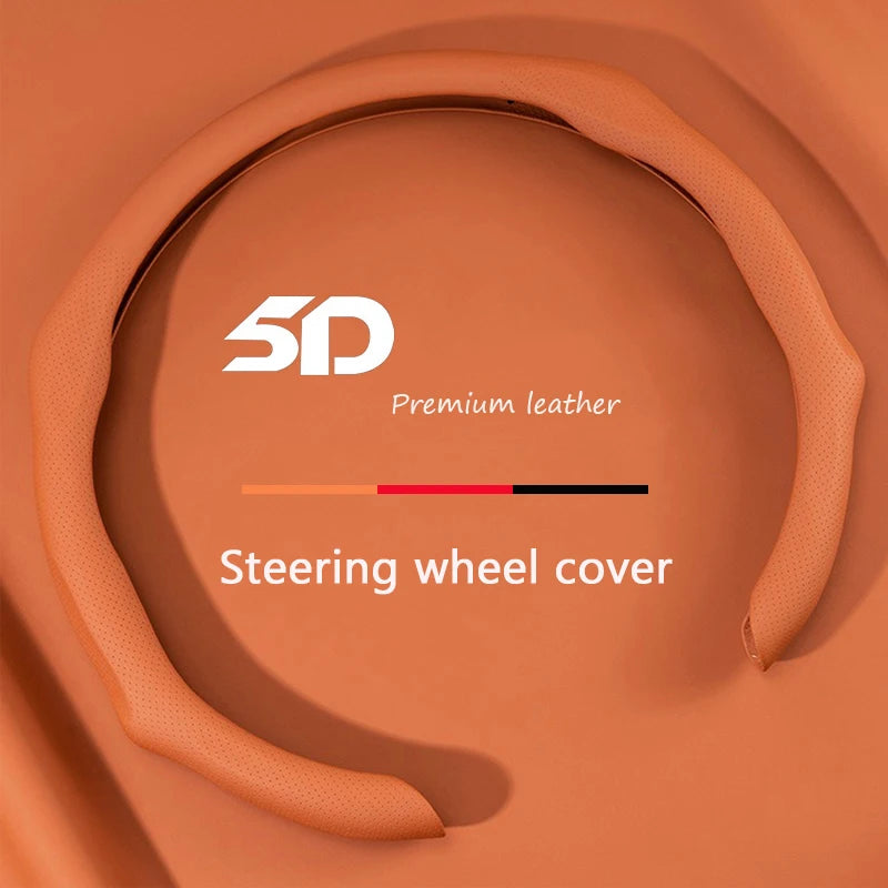 Premium NAPPA Leather Car Steering Wheel Cover For Acura CDX RLX ZDX RDX MDX ILX RL TL TLX TLX-L Breathable Automotive Parts Vue