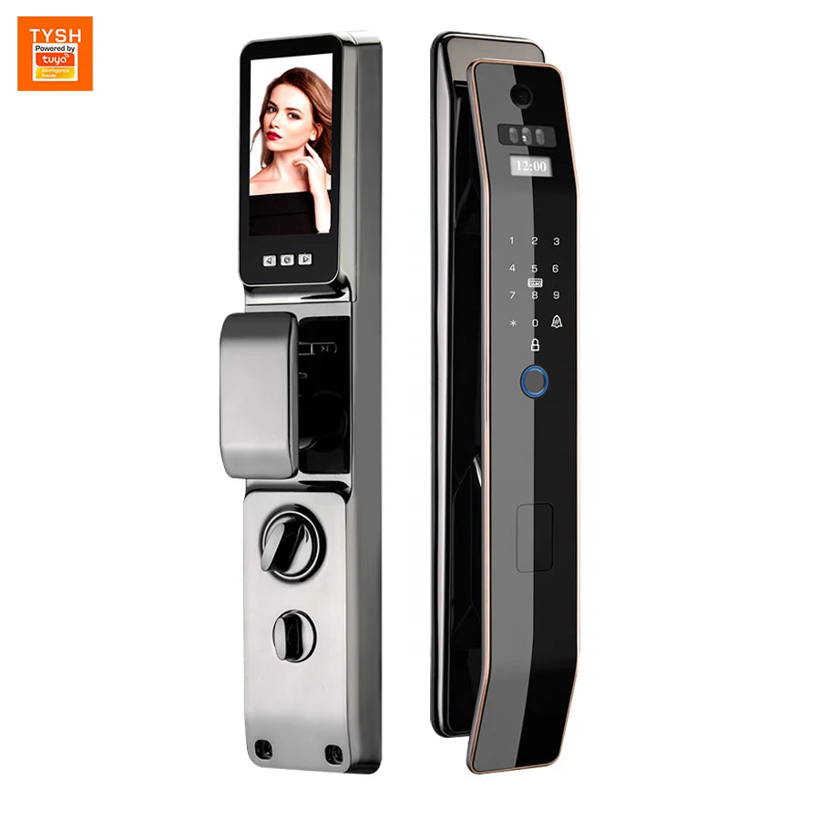 Tuya WiFi 3D Face Recognition Digital Fingerprint Lock APP Remote Unlock Code Keyless Smart Door Lock Vue Tuya Face