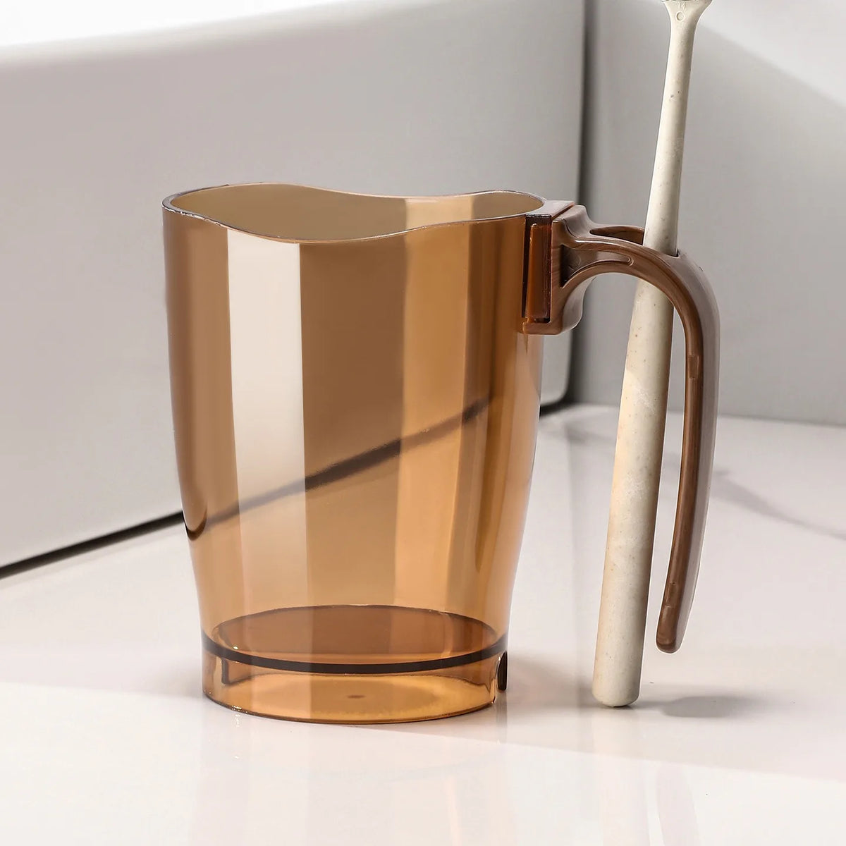 Mouthwash cup, Light luxury,High Aesthetic Value, Wash cup, Household, Student Dormitory, New Toothbrush cup Vue Orange