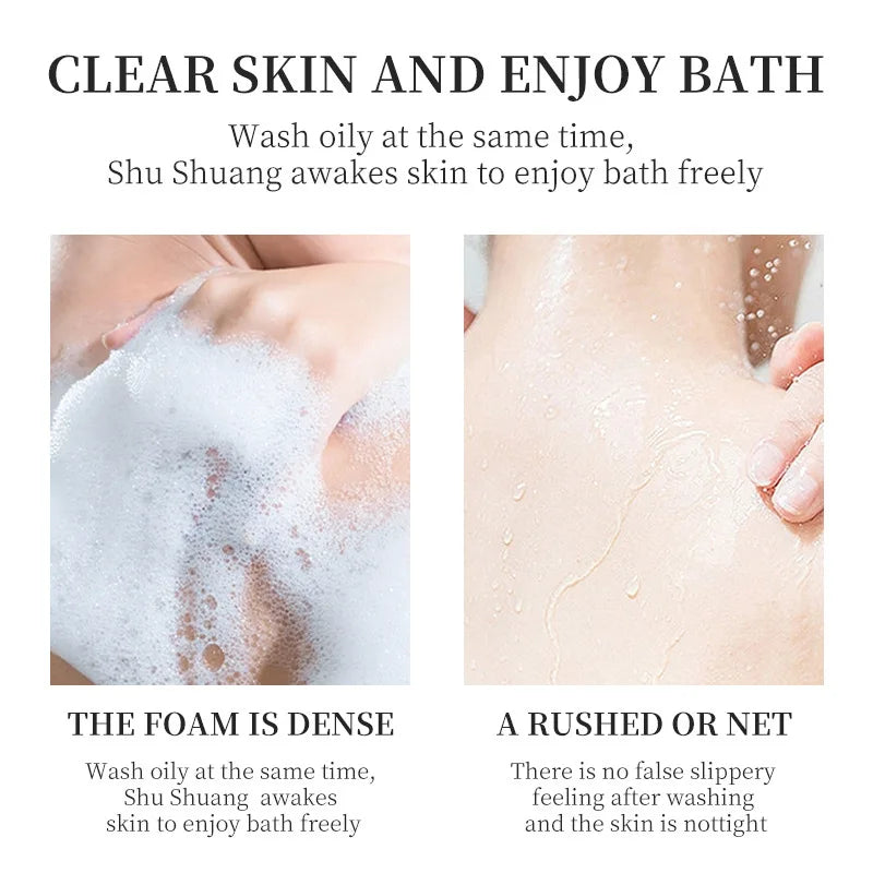 280ml Deep Exfoliating, Cleansing, and Moisturizing Skin Scrub Shower Gel, Deeply Cleanses the Body and Gently Removes Dead Skin Cells Vue