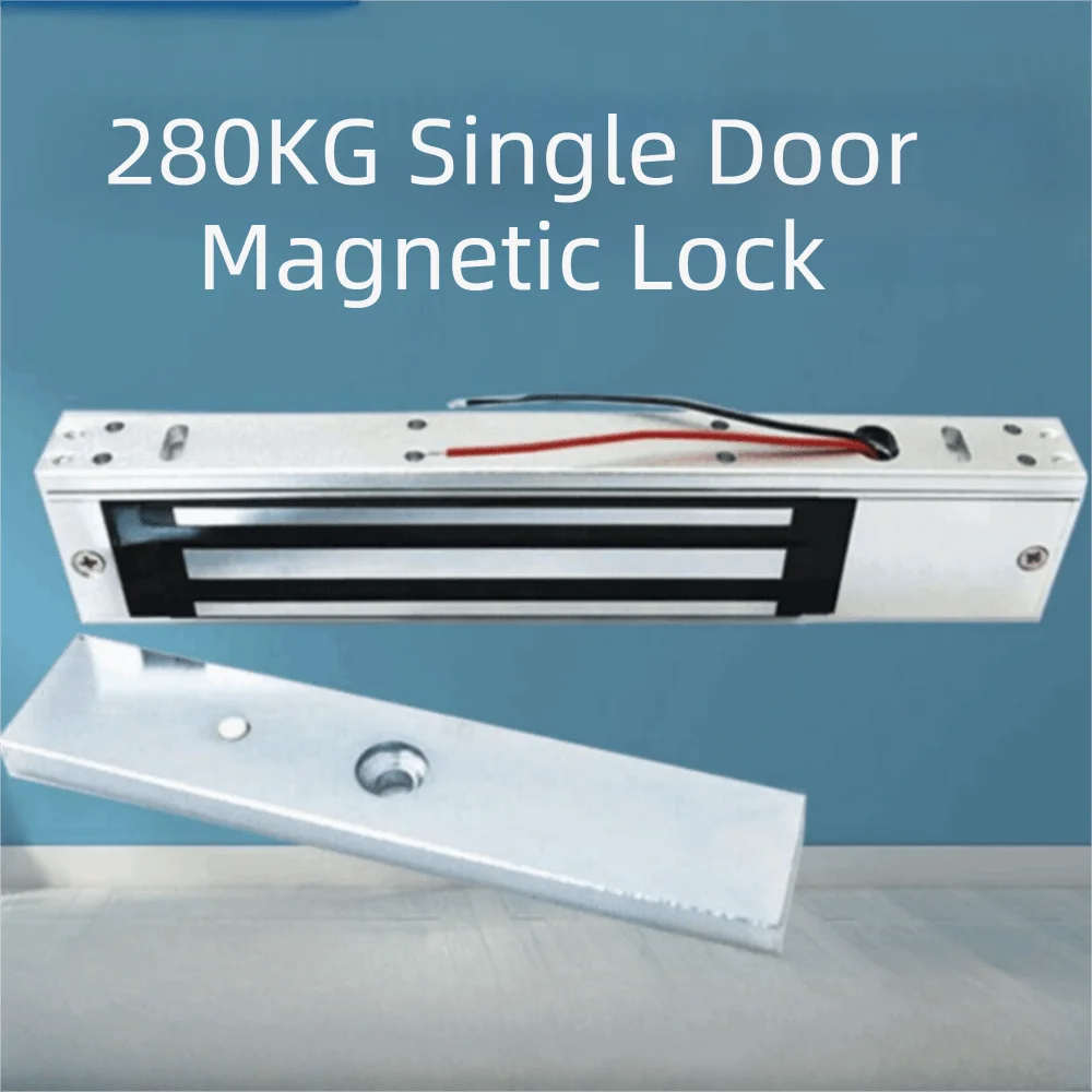 60/280KG Holding Force Electric Magnetic Door Lock Magnetic 12V DC Electromagnet Lock Access Control System Exposed Vue