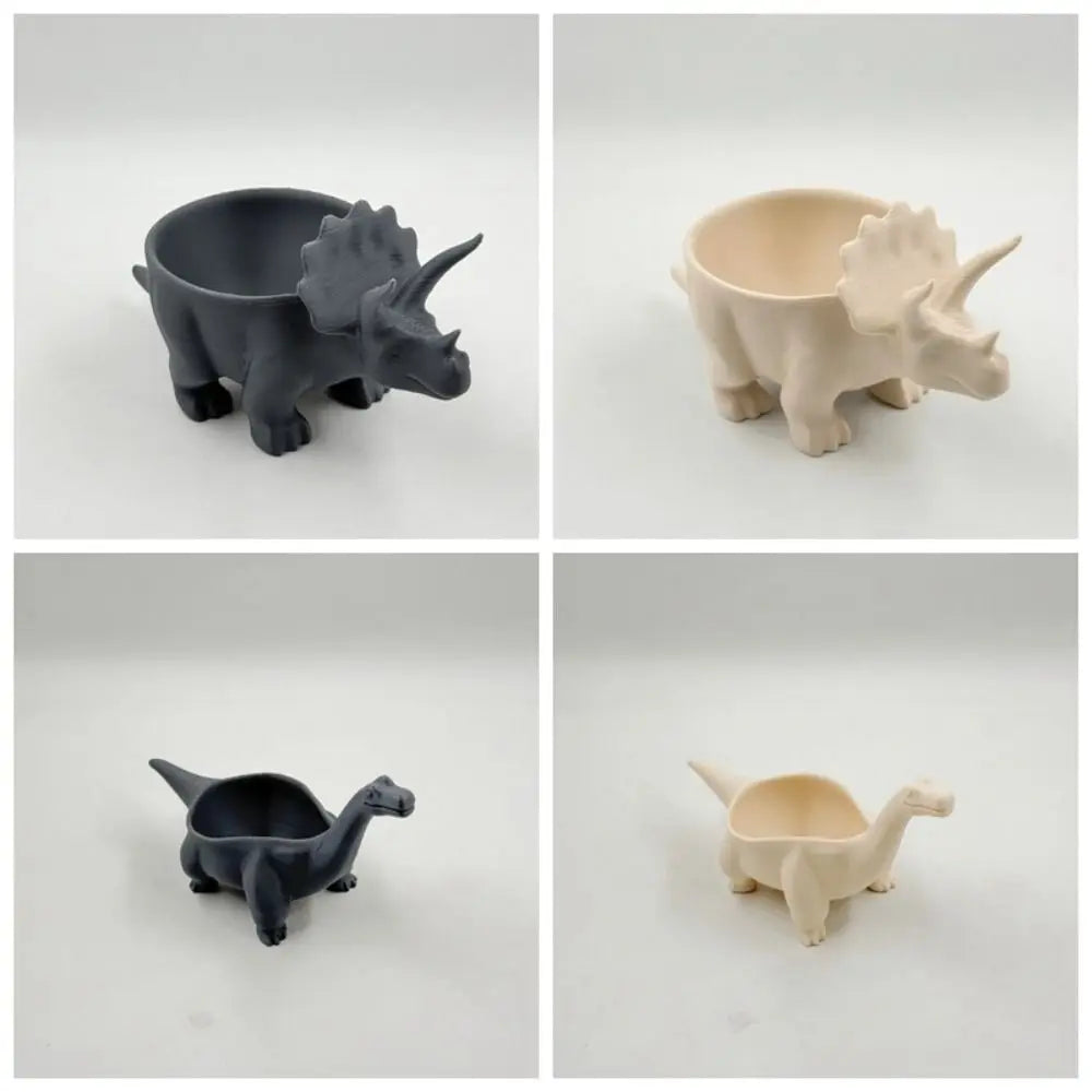 Container 3D Printed Dinosaur Flowerpot Funny Ornaments Mini Flower Pot Desktop Decoration Plant Planting Pot Table Vue
