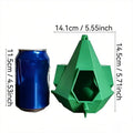 Hangable Bird Feeder House Shelter Food Station Roof Design Weather Resistant Easy Refill Wild Bird Feeders for Adults Elderly Vue Green