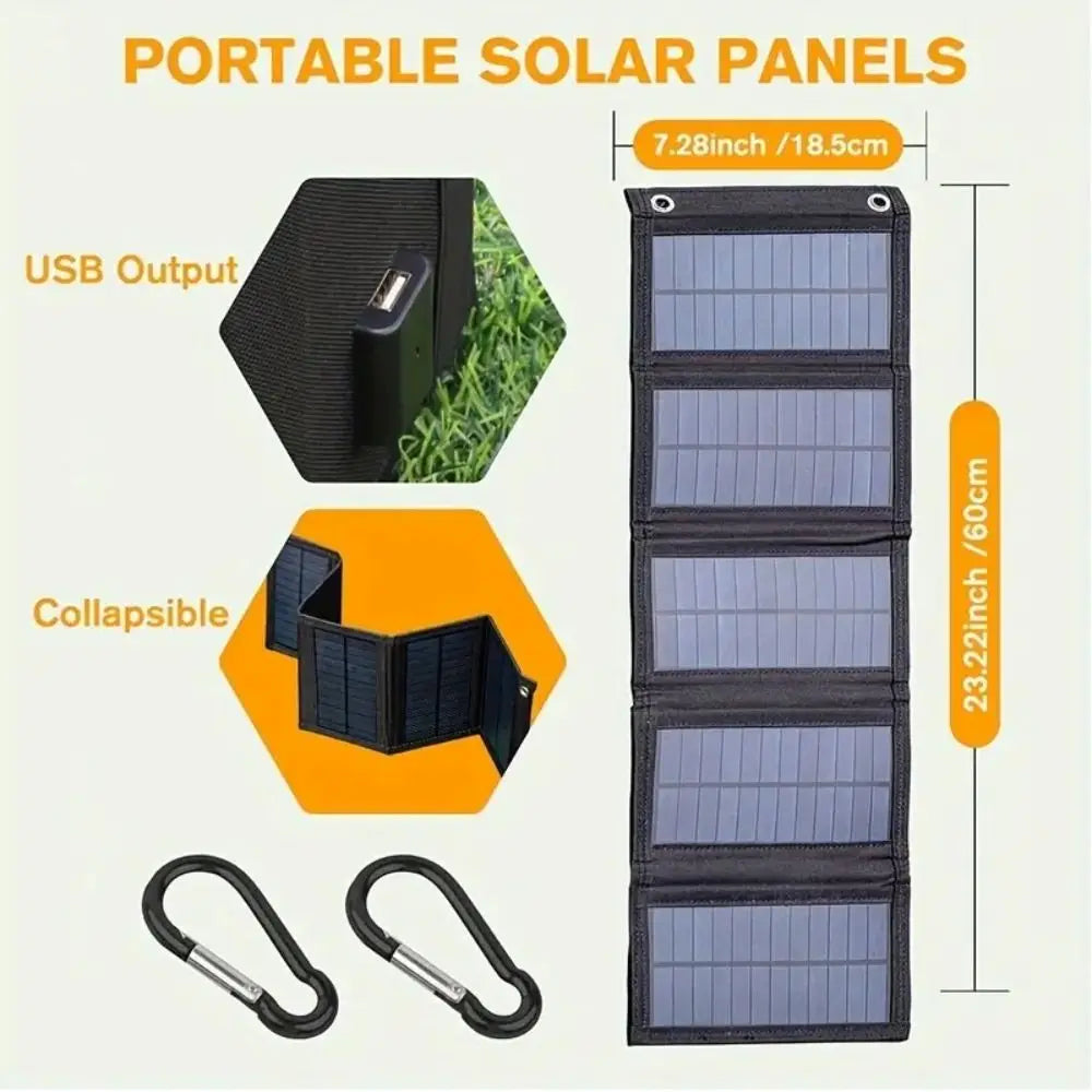 Solar Power Generation Solar Panels Portable 5V Solar Charging Panel Reliable Lasting Solar Photovoltaic Panels on Foot Vue