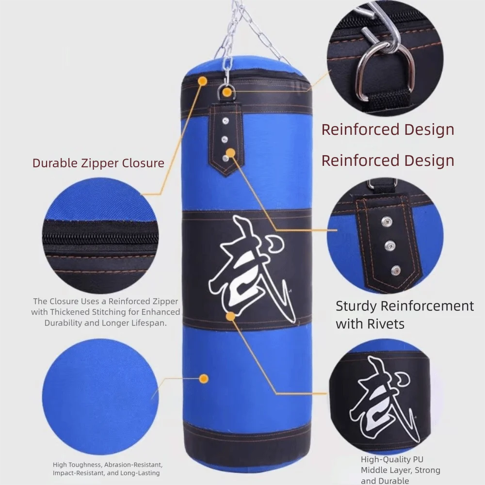 Taekwondo Training Props Hollow Oxford Boxing Bag 60/80cm Training Boxing Punching Bag Exercise Pressure Boxing Bag Indoor Vue