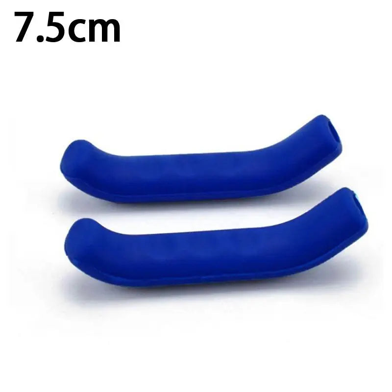 Silicone Bike Brake Lever Cover Non Slip Handle Protector Durable Bicycle Accessory for and Road Riding Safety Vue one size Blue