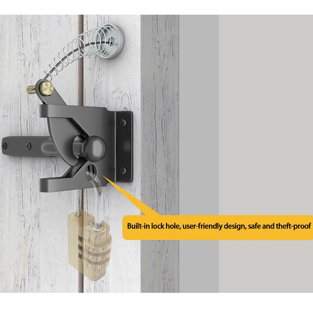 Auto Gate Latch with Bolt – Self-Locking Fence Slam Catch Gate Latch Vue