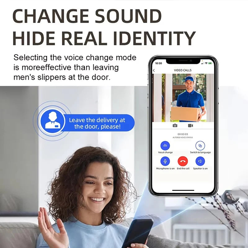 Tuya Doorbell with Solar Rain Cover Camera Wireless Video Doorbell Wifi PIR Human Body Sensing Outdoor Door Bell Video Intercom Vue