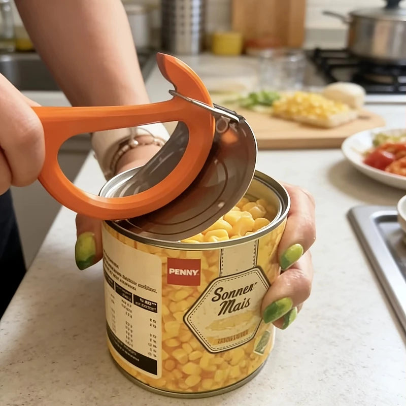 Manual Can Opener – Non-Slip Easy Grip Kitchen Tool Manual Can Opener Vue