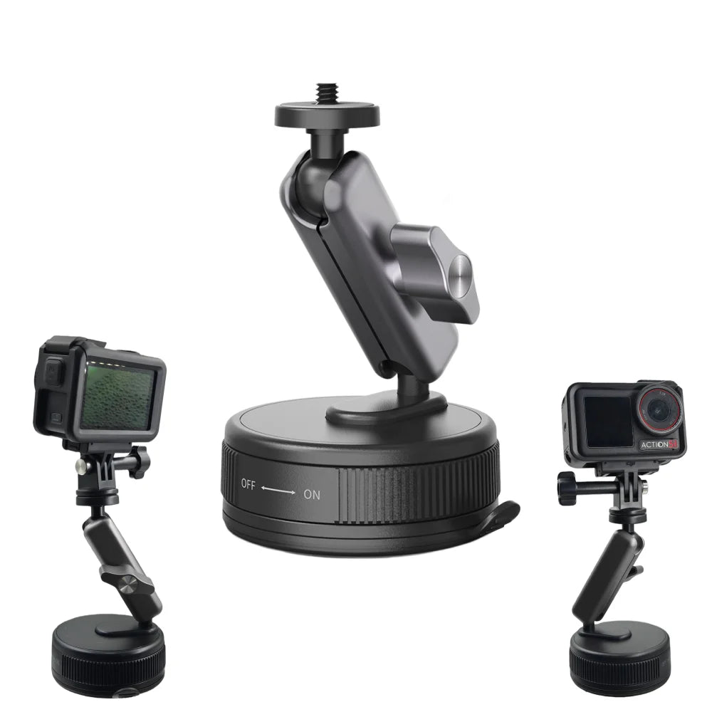 360 Adjustable Suction Cup Camera Car Mount for Insta360 X3 X4 X5 GO Ultra ACE PRO 2 GO 3S Vehicle Windshield Holder Accessories Vue