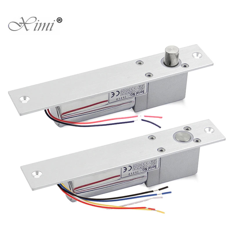 DC12V Fail Safe Electric Bolt Lock Low Temperature Drop Electronic Mortise Door Locks with Time Delay for Access Control System Vue
