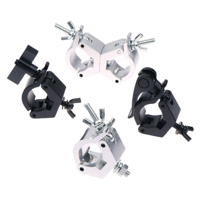 1 Psc Aluminium Truss Clamps 28-32mm Tube O Hook Stage Lighting Mount Bracket Fast Lock Lighting Clamp Vue