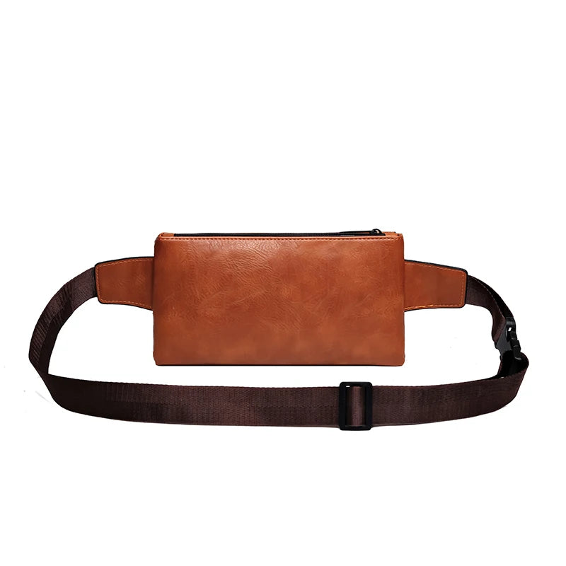 High-quality Ladies' Waist Bag Travel PU Leather Crossbody Shoulder