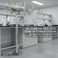 304 Stainless Steel Eyewash Station Foot Pedal – ANSI Compliant Emergency Eyewash Station Vue United States